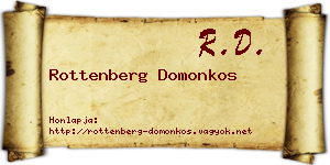 Rottenberg Domonkos névjegykártya