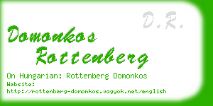 domonkos rottenberg business card